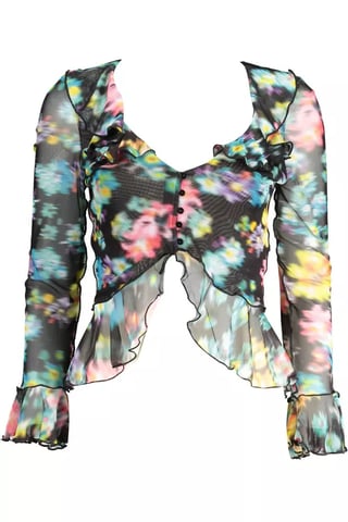 Floral Mesh Top De19501