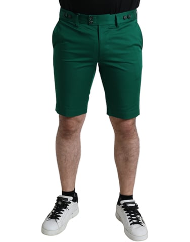 Klassisk passform gröna shorts