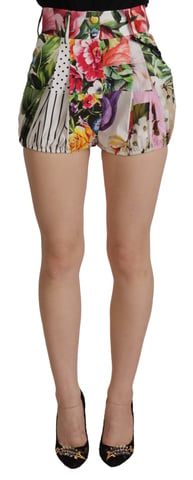 Floral Patchwork Shorts Relaxed Fit