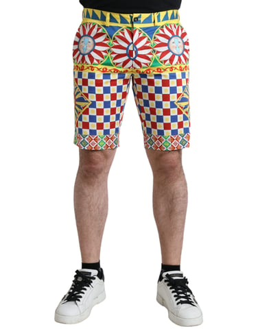 Printed Cotton Shorts