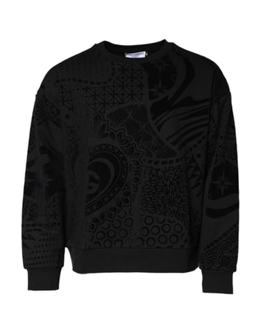 Sammetstryckt Crew Neck Sweatshirt