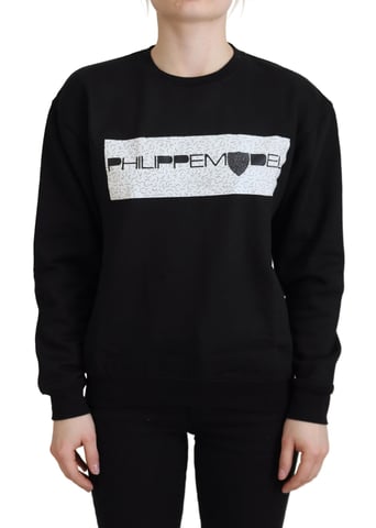 Black Graphic Print Sweatshirt