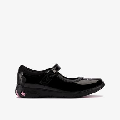 Sea Jewel K Black Pat Shoes