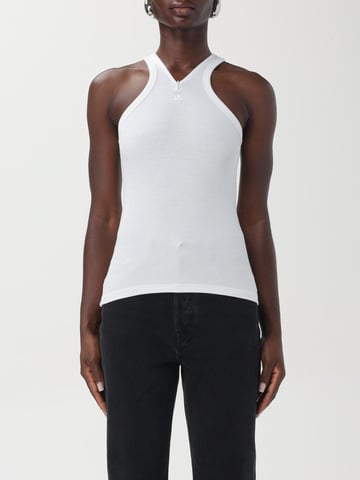 Ribbed Sleeveless Vneck Top