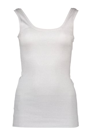 Ribbed Knit Tank Top Sleeveless Scoop Neck