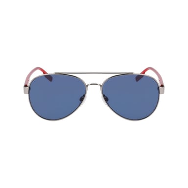 Aviator Zonnebril Metalen Frame Rood Accenten