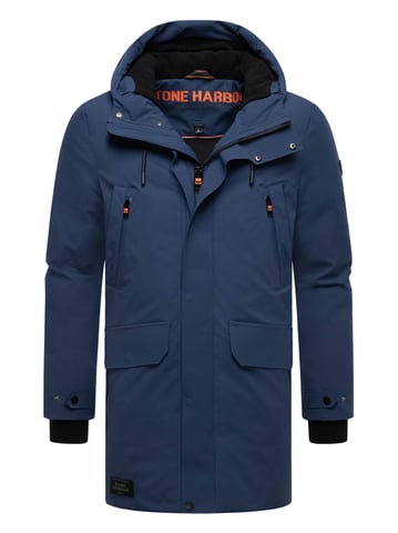 Stone Harbour heren winterparka Kitraan met magneetsluiting en fleecevoering