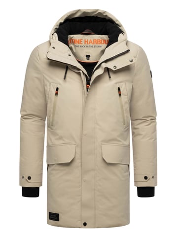 Stone Harbour heren winterparka Kitraan met magneetsluiting en fleecevoering