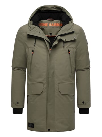 Stone Harbour heren winterparka Kitraan met magneetsluiting en fleecevoering