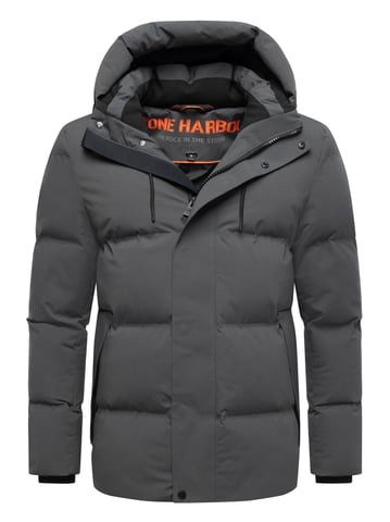 Stone Harbour men’s winter jacket Taviaan with fleece-lined hood & windproof design