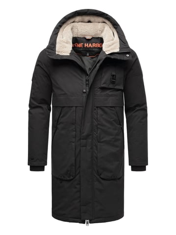 Stone Harbour men’s outdoor jacket Cyriaan with teddy-lined hood & windproof design