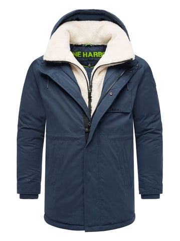 Stone Harbour men’s winter jacket Navroos with detachable teddy collar & fleece lining