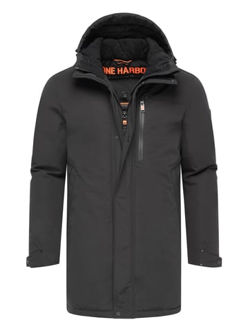 Stone Harbour heren winterjas Phinoo met fleecezakken en 2-weg ritssluiting
