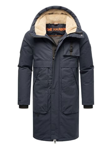 Stone Harbour men’s outdoor jacket Cyriaan with teddy-lined hood & windproof design