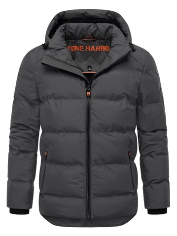 Stone Harbour heren winterjas Gavriloo met afneembare capuchon en fleecevoering