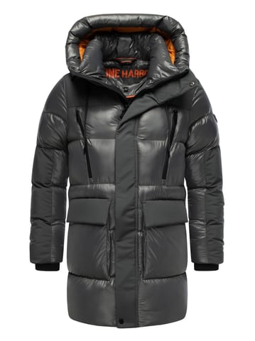 Stone Harbour heren winterjas Nelioon met 2-weg ritssluiting en capuchon