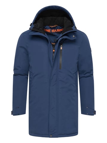 Stone Harbour heren winterjas Phinoo met fleecezakken en 2-weg ritssluiting