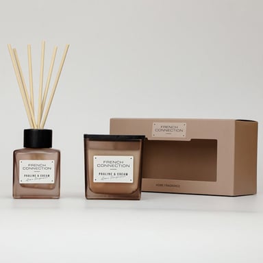 French Connection Autumn Collection Praline & Cream Diffuesr 100ml + Candle 200g