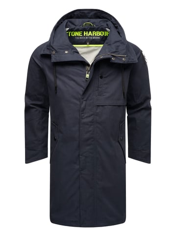 Stone Harbour lightweight men’s jacket Yaroon in cotton with long cut