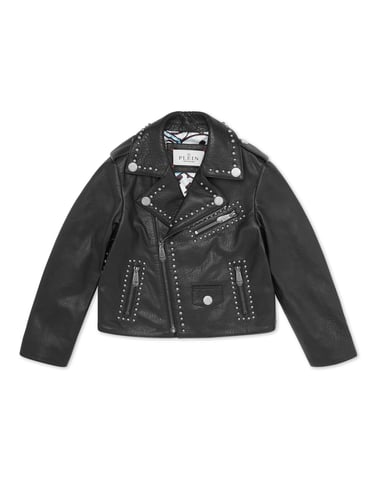 Leather Biker Jacket Smile