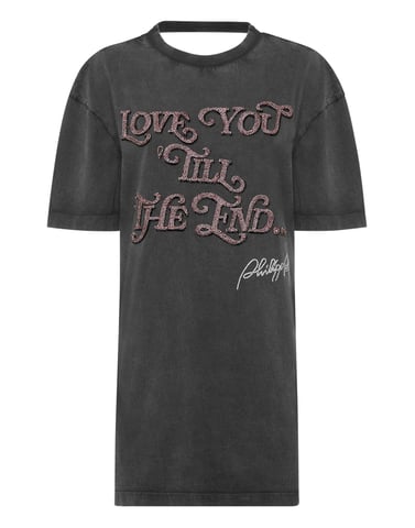 Open Back T-Shirt Dress Love Plein