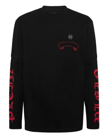 Double Sleeve T-Shirt Banner Embroidery