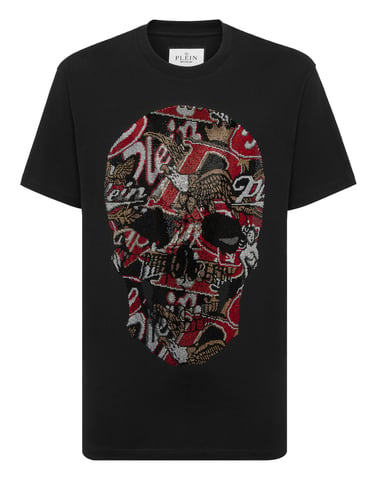 Round Neck T-Shirt Skull Stones