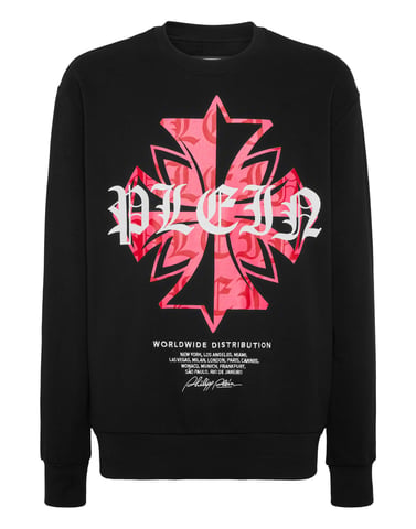 Round Neck Sweatshirt Worldwide Crest
