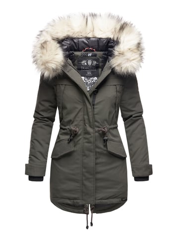 Navahoo Premium Women’s Winter Jacket Lady Like – Classic Parka with Detachable Faux Fur Collar