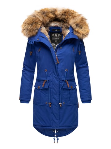 Navahoo Women’s Winter Jacket Rosinchen – Classic Parka with Detachable Faux Fur Collar