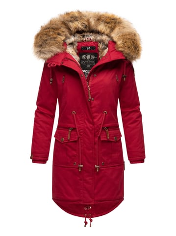 Navahoo Women’s Winter Jacket Rosinchen – Classic Parka with Detachable Faux Fur Collar