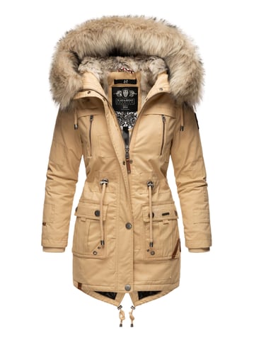 Navahoo Premium Women’s Winter Jacket Honigfee – Warm Parka with Detachable Faux Fur Collar