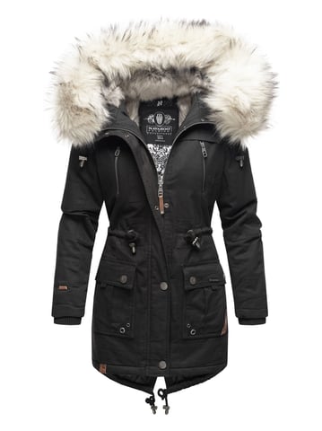 Navahoo Premium Women’s Winter Jacket Honigfee – Warm Parka with Detachable Faux Fur Collar