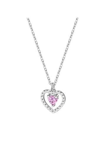 Zeeme for Kids Necklace 925/- Sterling silver rhodium-plated heart