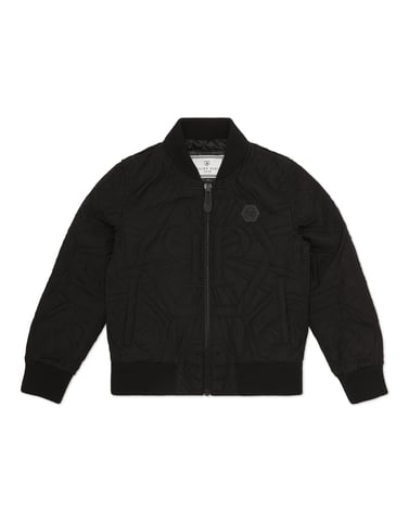 Leather Bomber Monogram