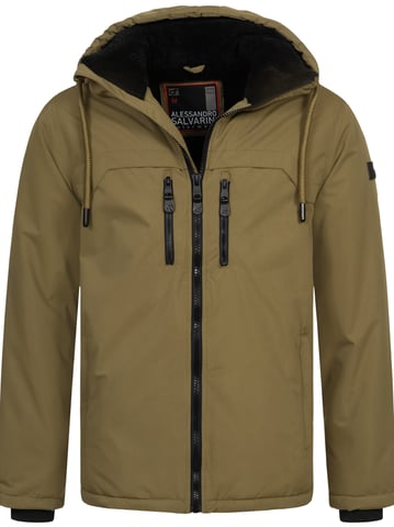 Alessandro Salvarini men’s winter jacket AS-332 with teddy lining & hood