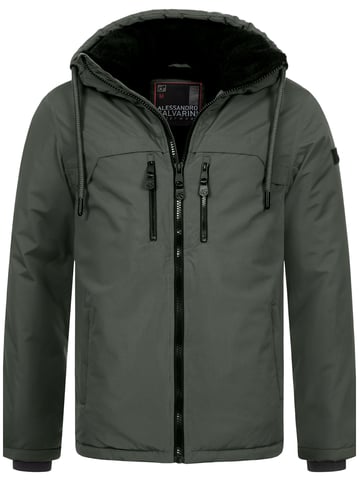 Alessandro Salvarini men’s winter jacket AS-332 with teddy lining & hood