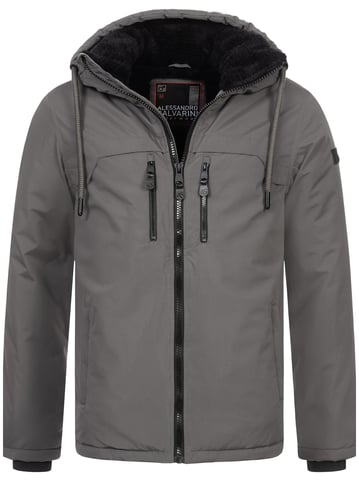 Alessandro Salvarini men’s winter jacket AS-332 with teddy lining & hood