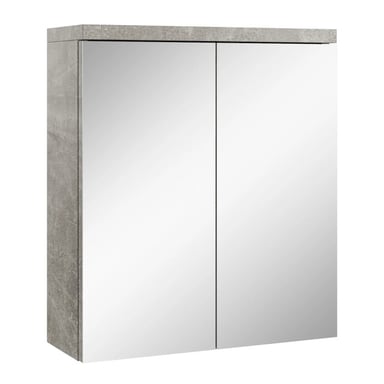Badplaats Spiegelkast toledo 60 x 20 x 60 cm beton grijs badkamerkast