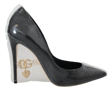 Dolce Gabbana Pumpar Klackar Svart Skinn