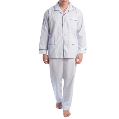 Langärmliger Popeline-Pyjama für Herren KL30233