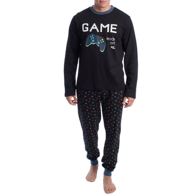 Herrpyjamas i bomull med lång ärm KLP4