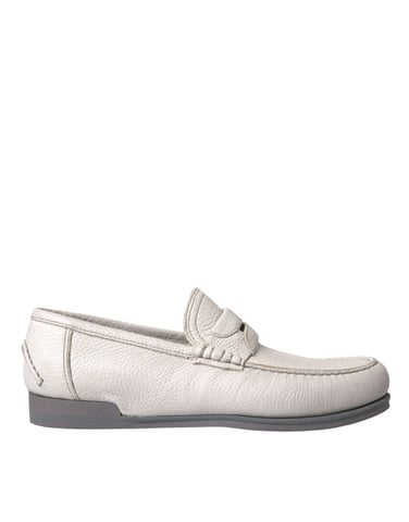 Läder Loafers Penny Stil