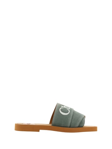Woody Slides Casual Canvas Flat Sandal