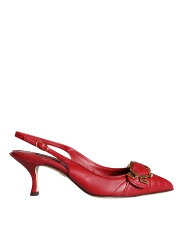 Quilted Slingback Kitten Heels