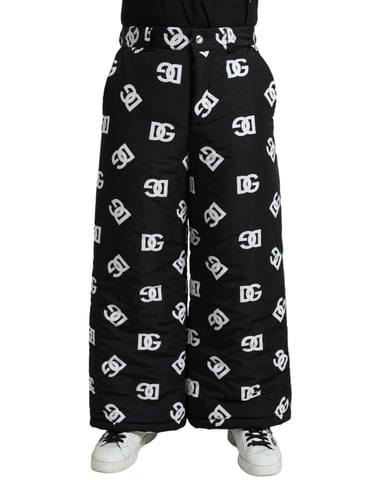 Wideleg Quilted Pants Dg Logo Print