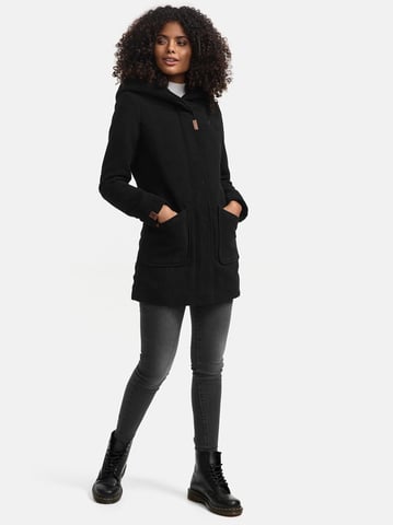 Marikoo women’s winter coat with hood and fitted silhouette