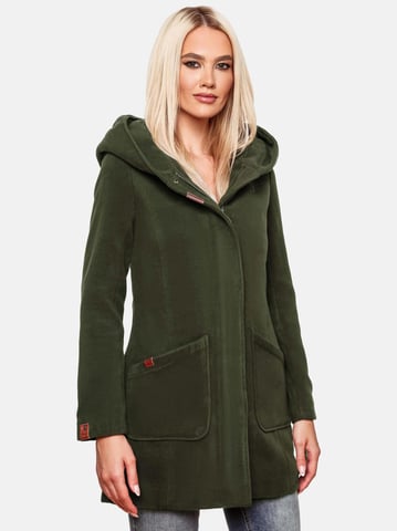 Marikoo women’s winter coat with hood and fitted silhouette