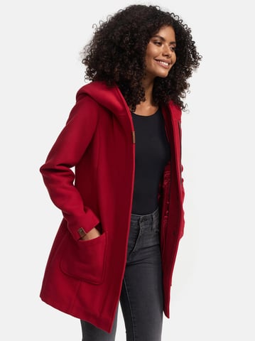 Marikoo women’s winter coat with hood and fitted silhouette