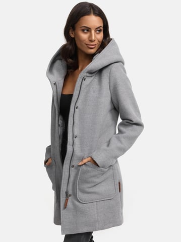 Marikoo women’s winter coat with hood and fitted silhouette